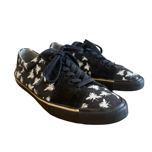 Dior Homme Canvas Bee Print Sneakers SS06 SZ 42
