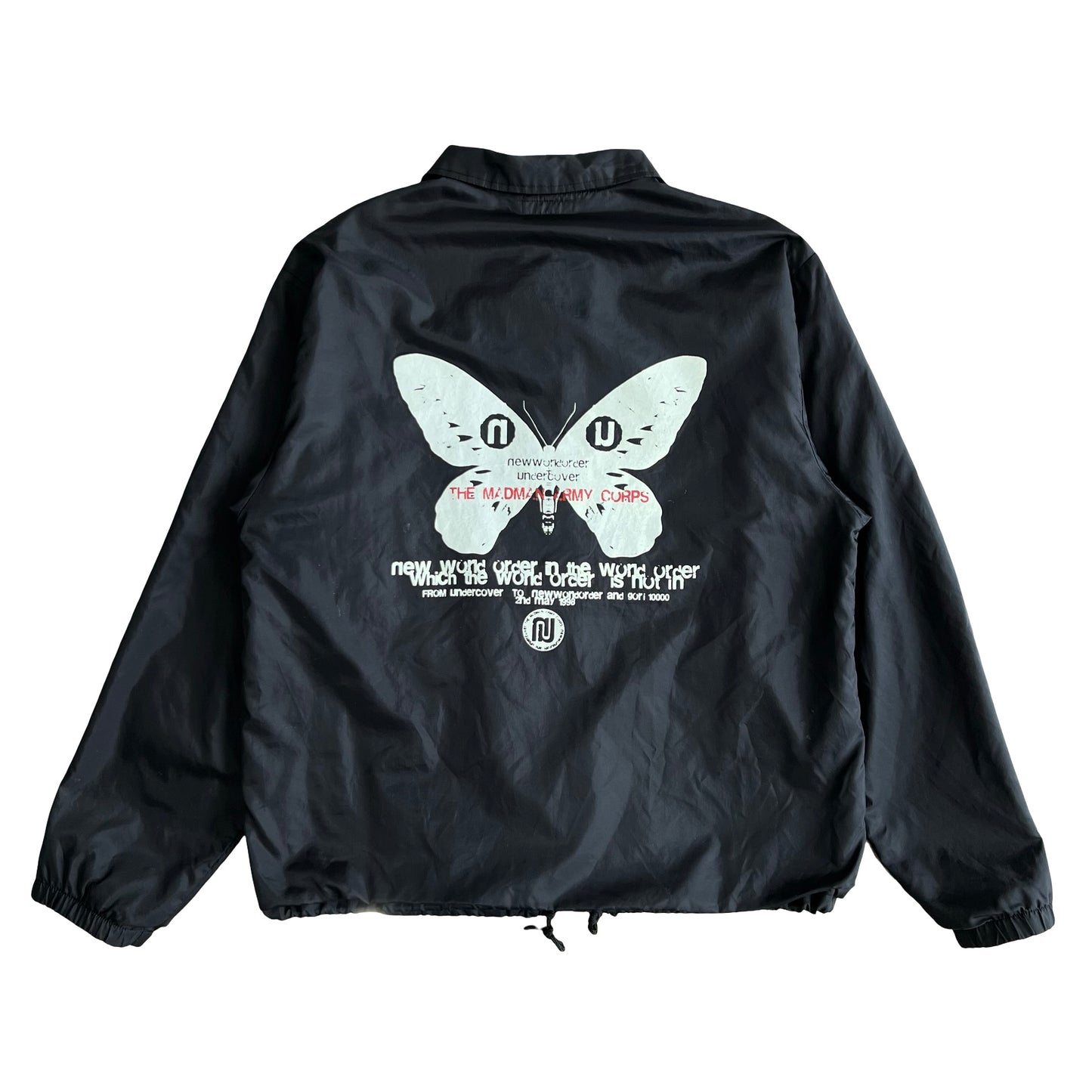 Undercover 'New World Order' Butterfly Coach Jacket SZ M