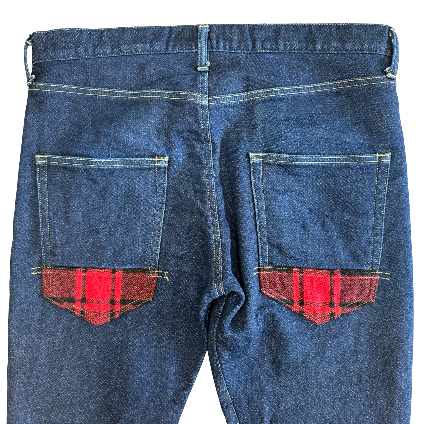 Junya Watanabe Plaid Pocket Detail Denim AW17 SZ Large