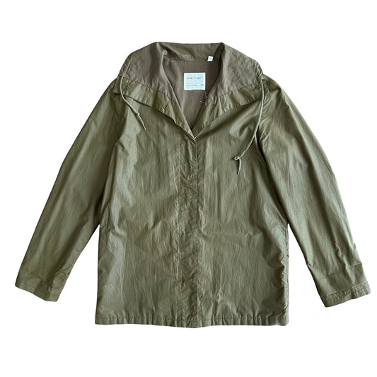 Helmut Lang Waxed Cotton Collared Jacket AW99 SZ L