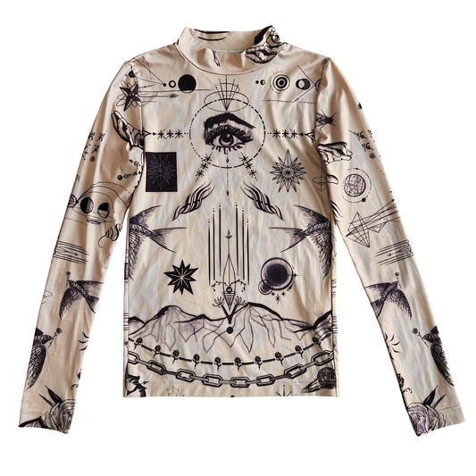 Jean Paul Gaultier x Sacai Long Sleeve Top set SZ 1