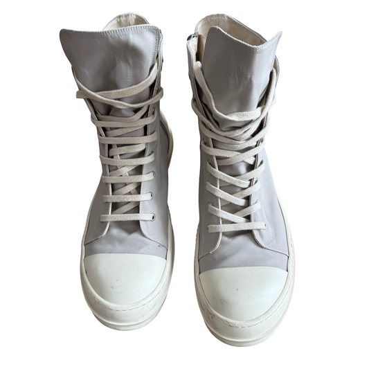 Rick Owens Grey Waxed Canvas Ramones SZ 45