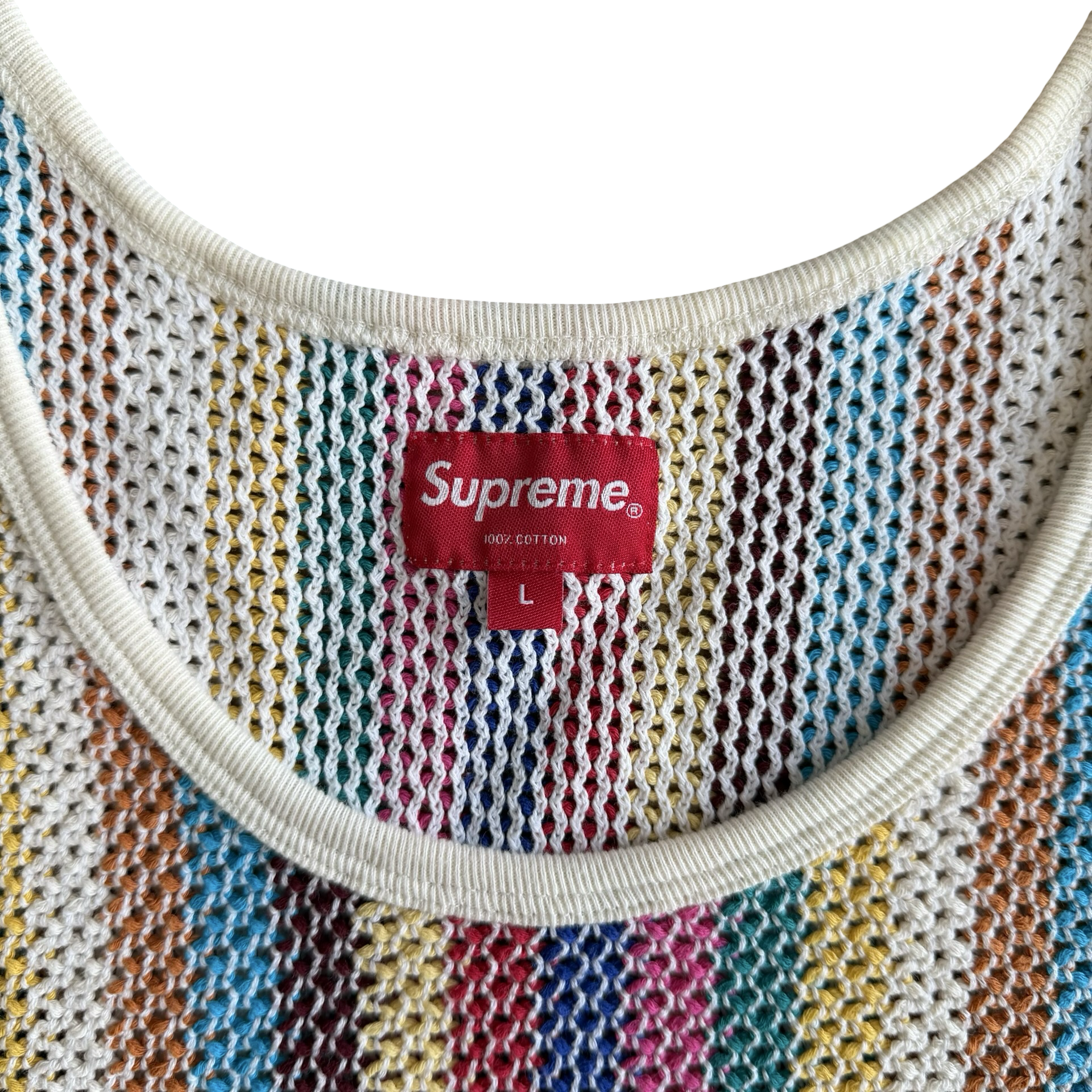 Supreme Knit Stripe Tank SZ L – Final Blow