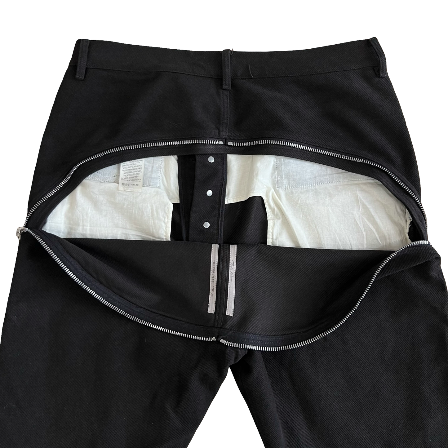 Rick Owens Banana Bolan Triple Black Denim SZ 33