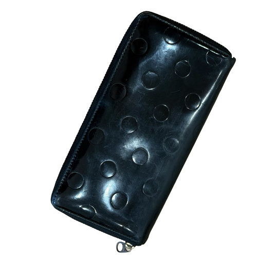 Comme des garçons Patent Leather Polka Dot Wallet