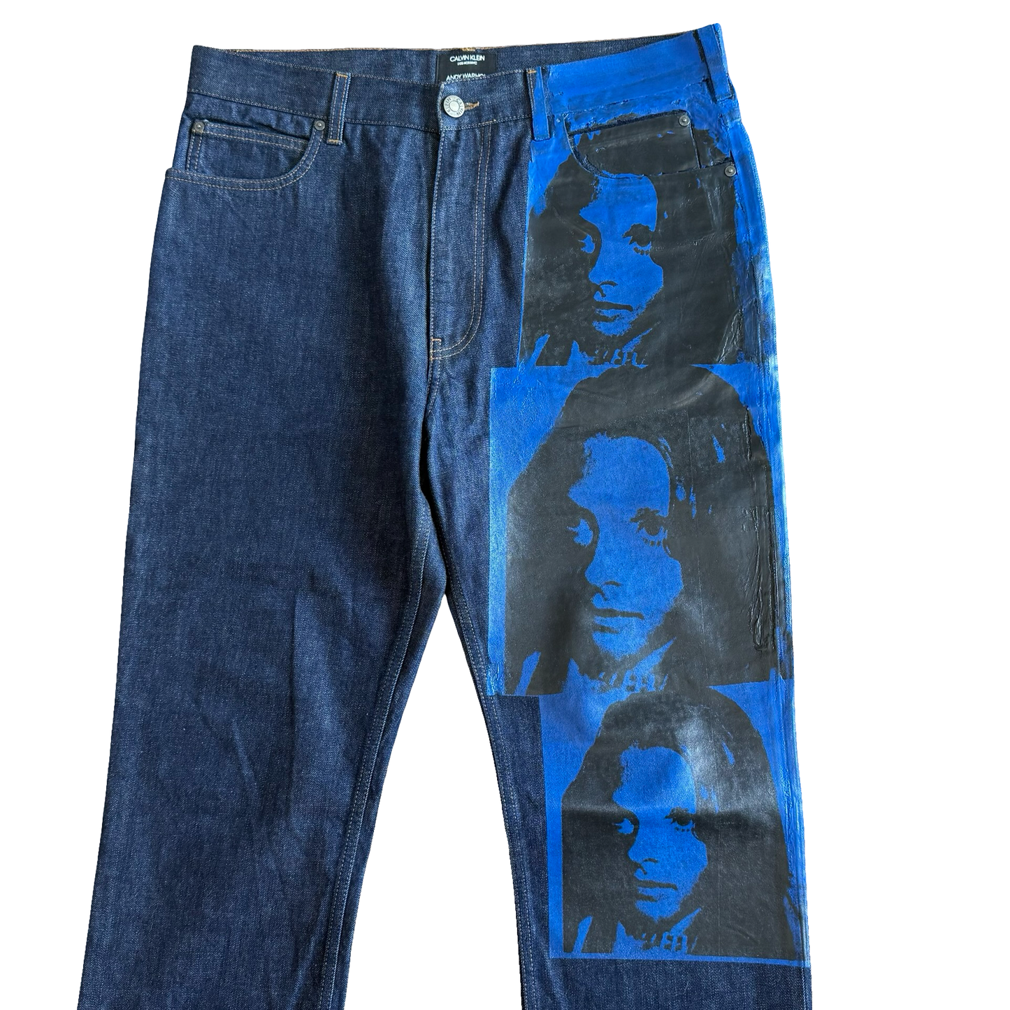 Calvin Klein x Andy Warhol Painted Raw Denim SZ 36