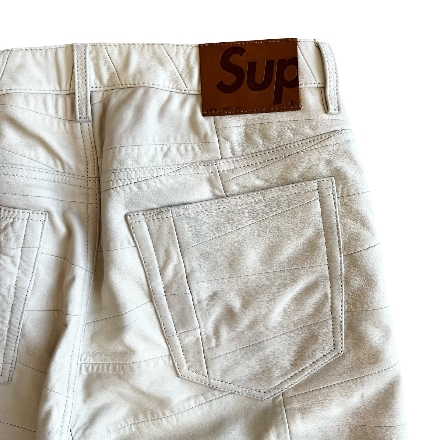 Supreme Patchwork Lambskin 5-pocket Pant SS23 SZ 32