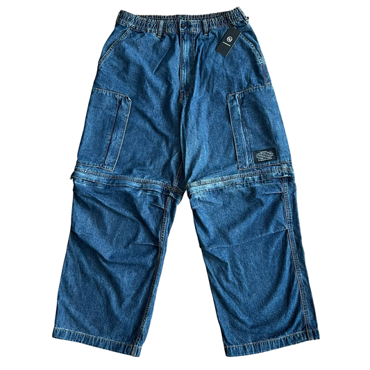 Undercover x GU Baggy Zip-Off Cargo denim SZ XL