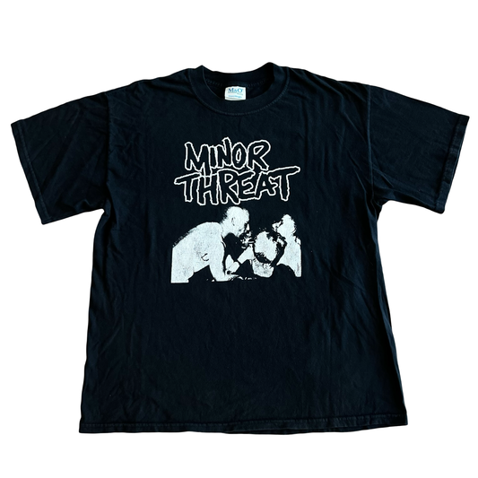 Vintage Y2K Minor Threat Straight Edge T-Shirt SZ L