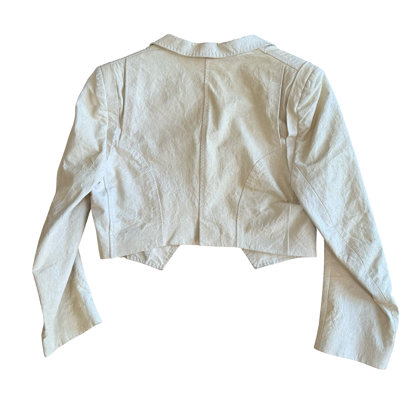 Ann Demeulemeester Cropped Leather Blazer SZ 40