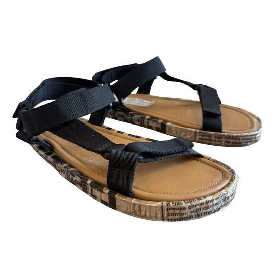 Margiela Limited Edition Black Packing Tape Sandals SS22 SZ 43