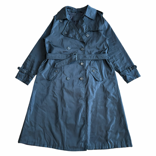 Vintage Prada Nylon Removable Belt Trench Coat size L