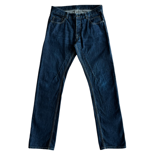 Rick Owens Berlin Cut Indigo Denim SZ 34