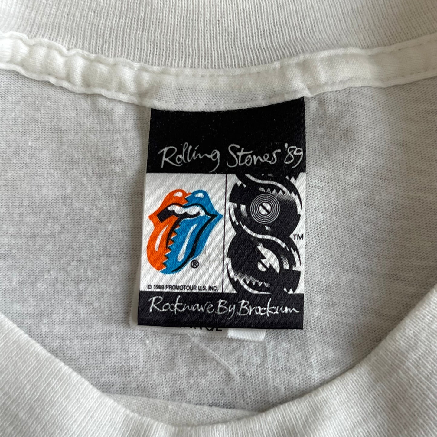 Vintage 80s Rolling Stones "Warhol" Lips and Tongue T-Shirt SZ XL