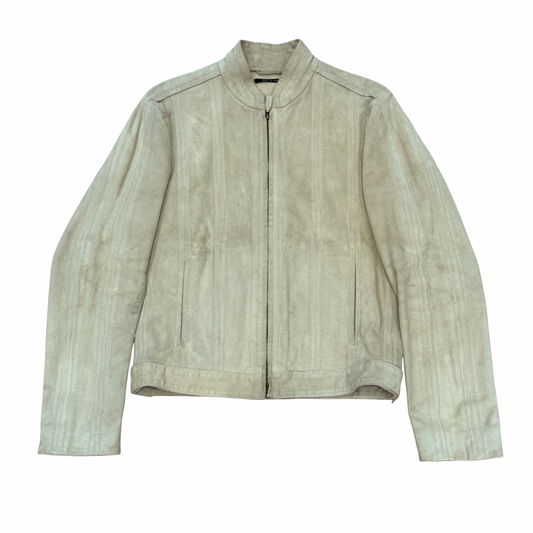 Gucci by Tom Ford Suede Biker Jacket SZ 46
