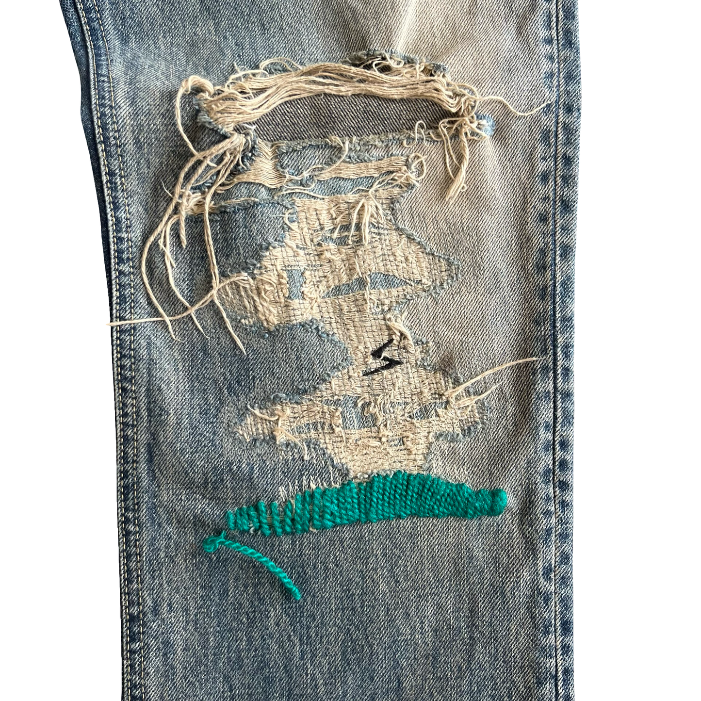 Undercover Green Yarn ‘68’ Denim SZ 4