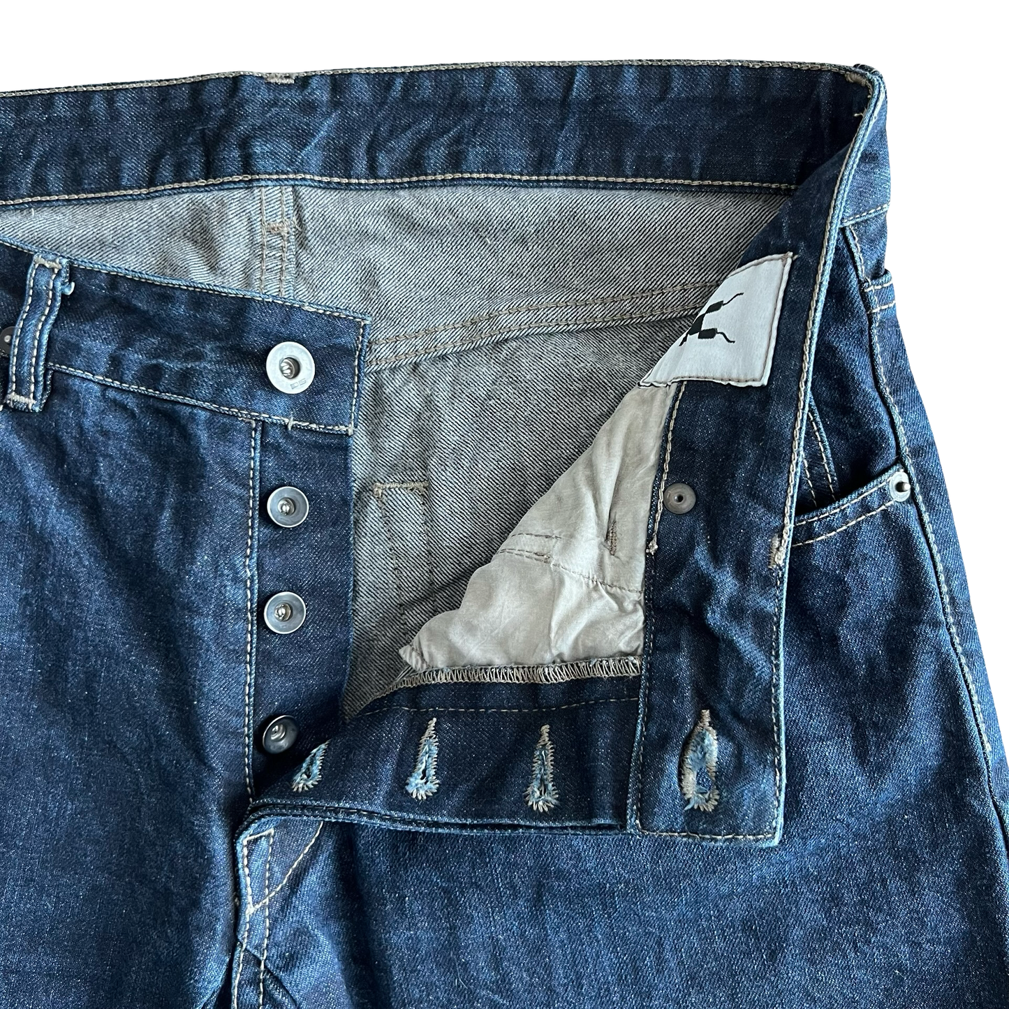 Rick Owens Berlin Cut Indigo Denim SZ 34