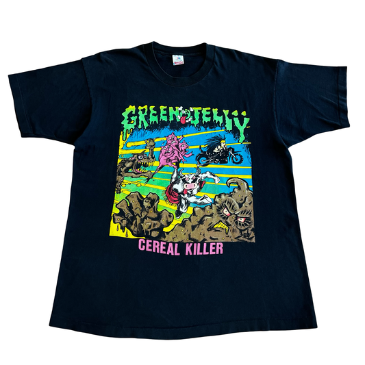 Vintage Green Jelly 'Cereal Killer' T-Shirt SZ XL