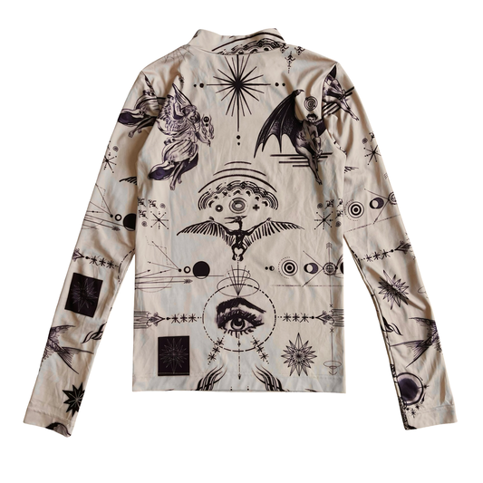 Jean Paul Gaultier x Sacai Long Sleeve Top set SZ 1