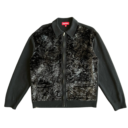 Supreme Faux Fur Zip Up Cardigan AW22 SZ M
