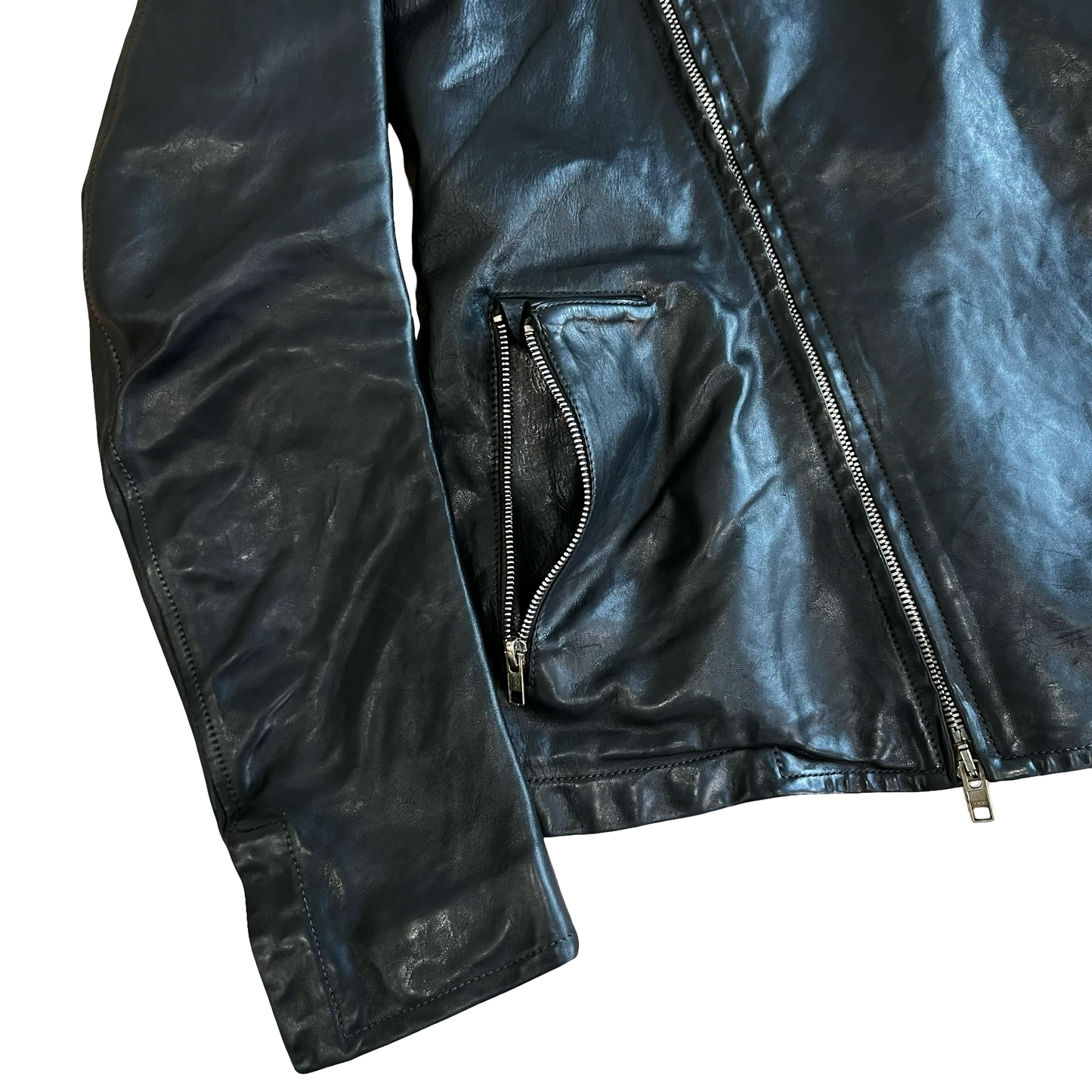 Carol Christian Poell Leather Fencing Jacket SZ 48