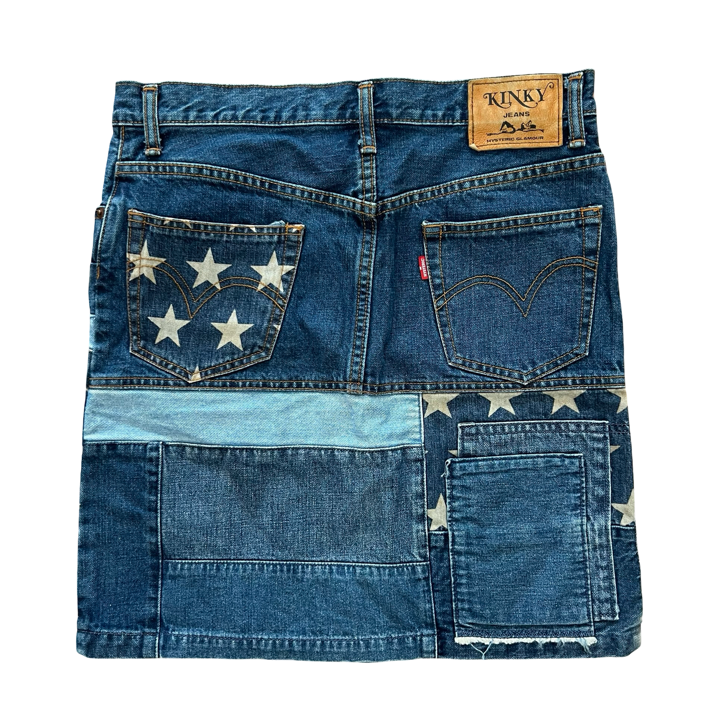 Hysteric Reconstructed Denim Skirt SZ S