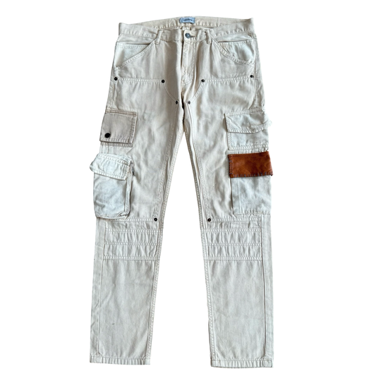 Undercover Leather Pocket Cargo Pants SS12 SZ 3
