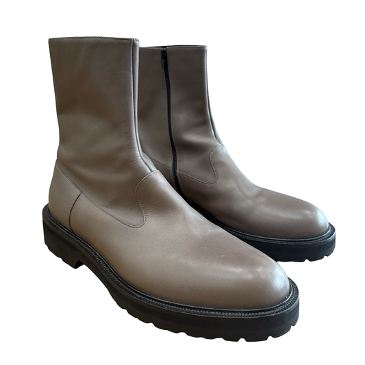 Dries Van Noten Brown Side Zip Boots SZ 45