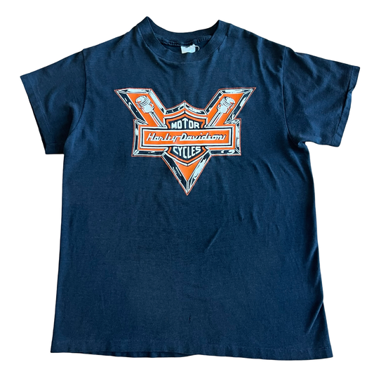 Vintage 70/80s Harley Davidson V Engine Florida Shirt SZ M