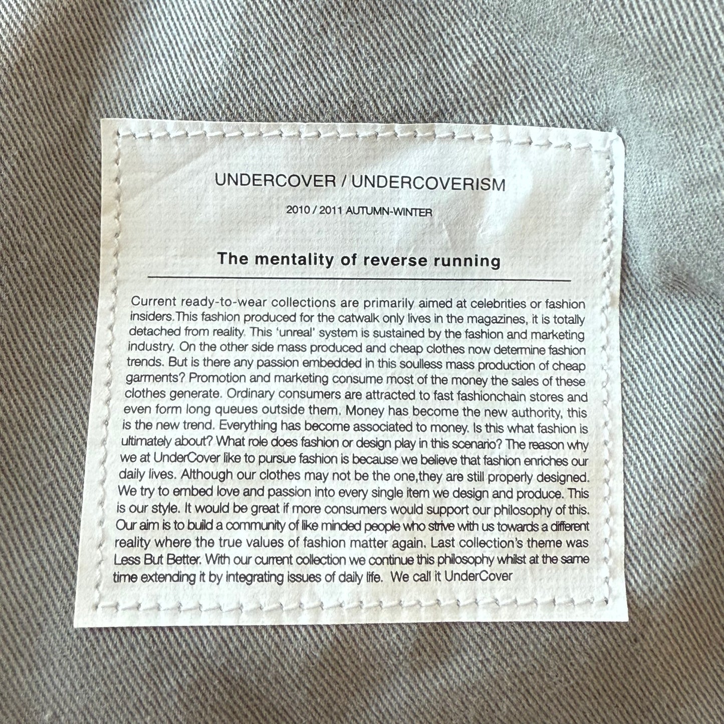 Undercover Cropped Cargos AW10 SZ 4