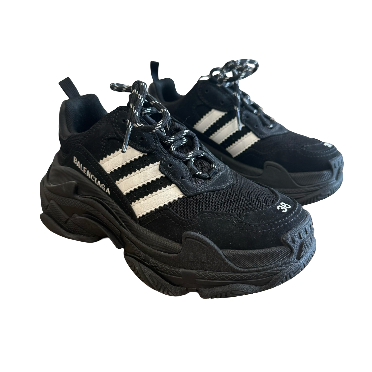 BALENCIAGA トリプルS 36 Balenciaga x Adidas Triple S Sneakers SZ 36 – Final Blow