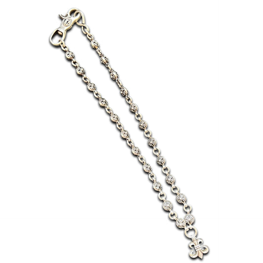 Chrome Hearts Plus Ball Fleur Pendant Wallet Chain