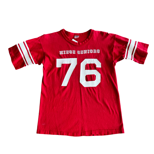 Vintage 70s Champion ‘76 Miege Seniors T-Shirt SZ L