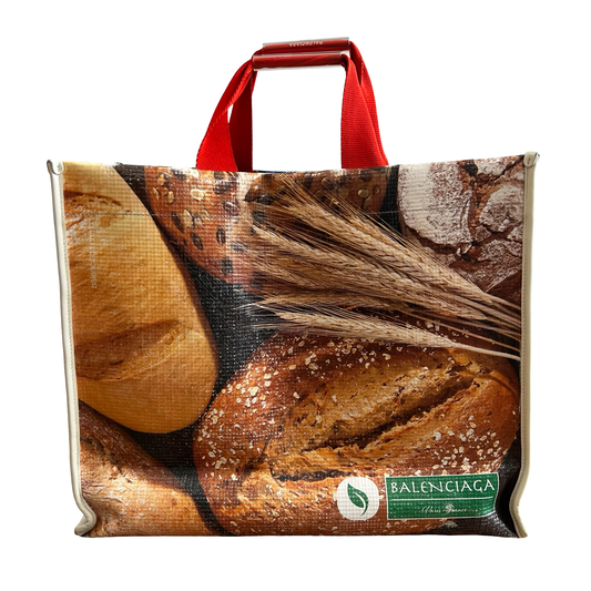 Balenciaga Leather Printed shopping bag