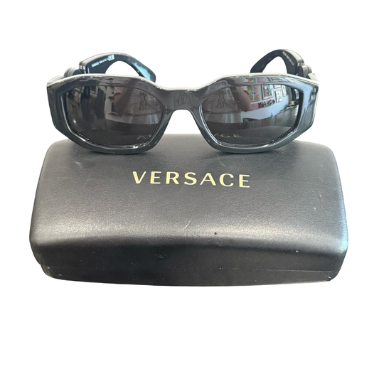 Versace Black on Black Medusa Sunglasses