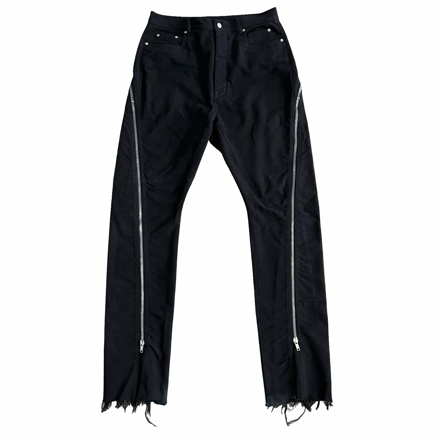 Rick Owens Banana Bolan Triple Black Denim SZ 33