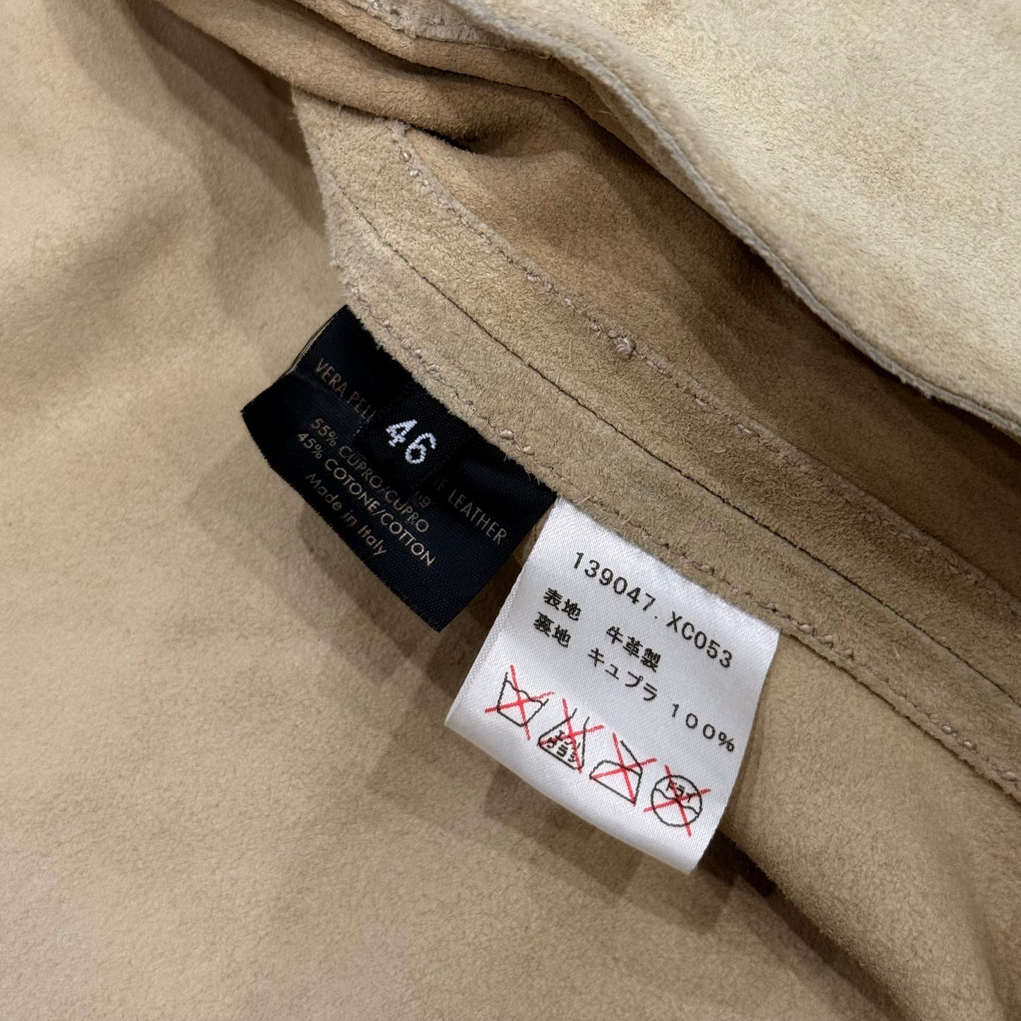 Gucci by Tom Ford Suede Biker Jacket SZ 46