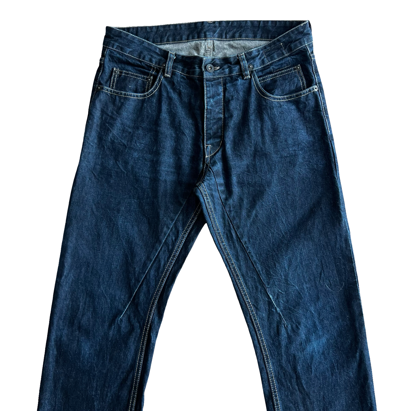 Rick Owens Berlin Cut Indigo Denim SZ 34