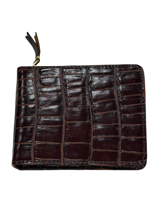 Comme des garçons Croc Embossed Leather Wallet