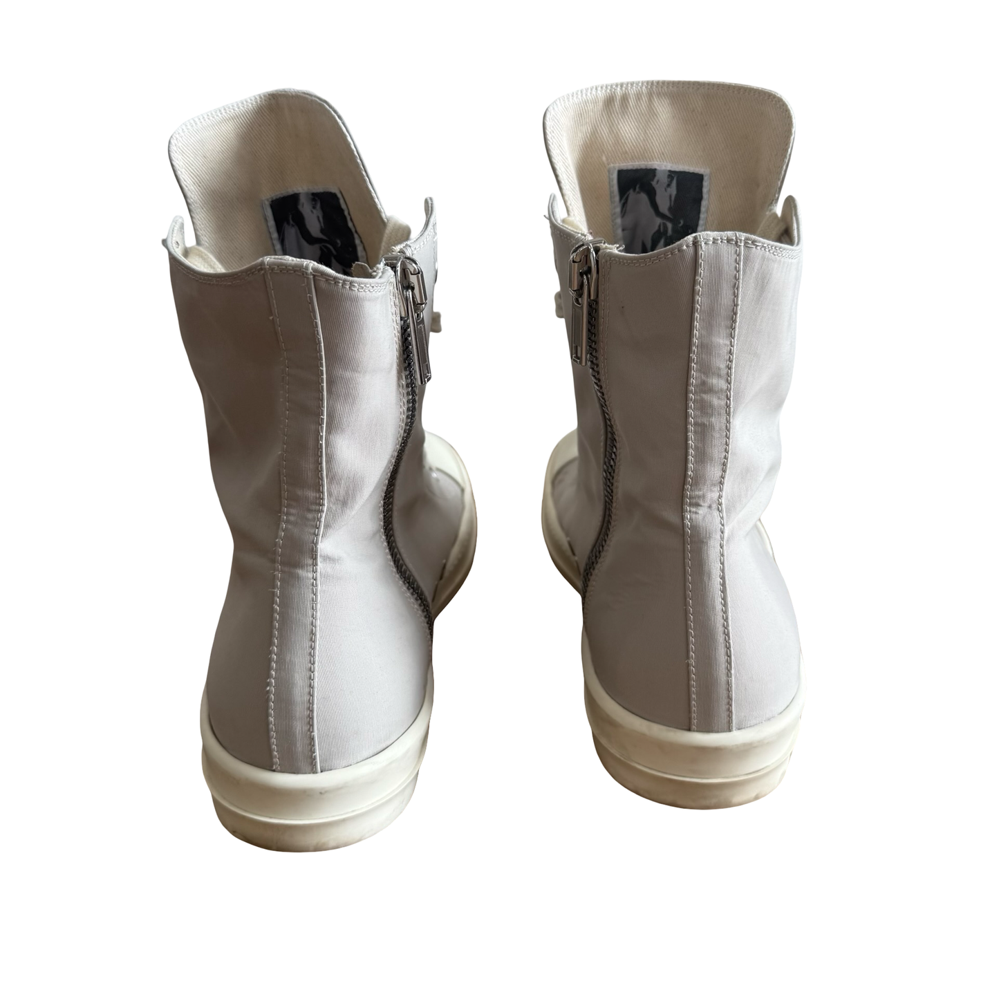 Rick Owens Grey Waxed Canvas Ramones SZ 45