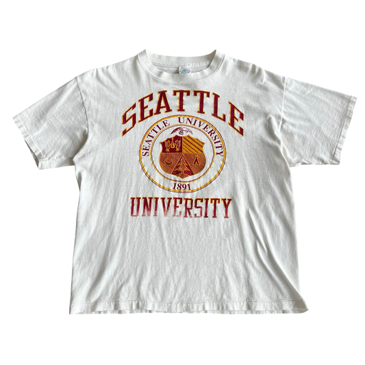 Vintage 70s Seattle University Crest T-Shirt SZ L