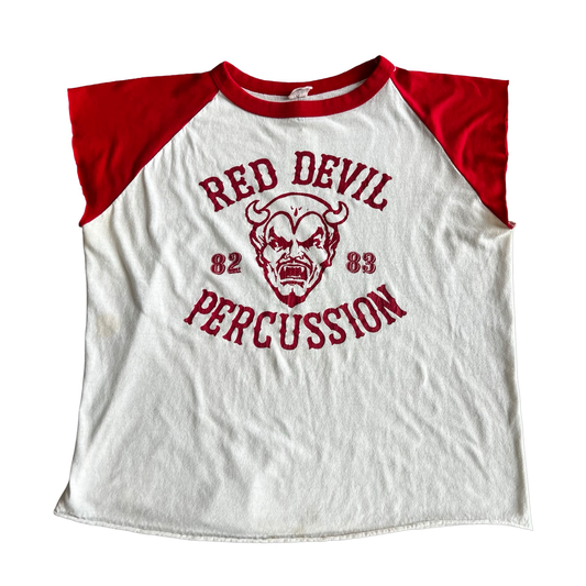 Vintage 80s Red Devil Percussion T-Shirt SZ M