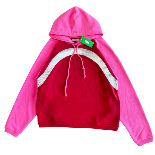 ERL Pink & Red Rainbow Hoodie SZ Small