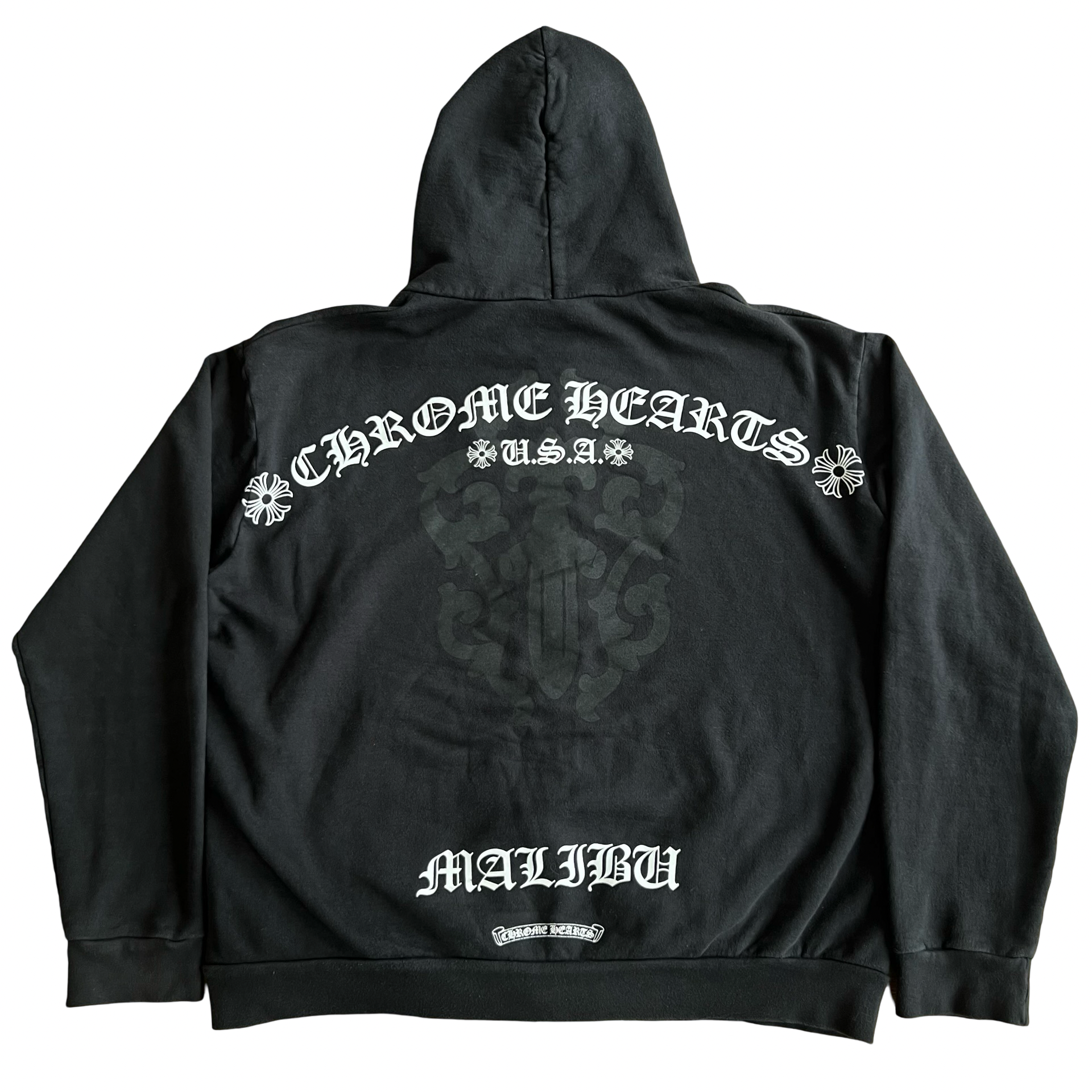 【美品】Chrome Hearts DGR ZIP GROVE Chrome Hearts Malibu Black Dagger Zip Hoodie SZ L – Final Blow