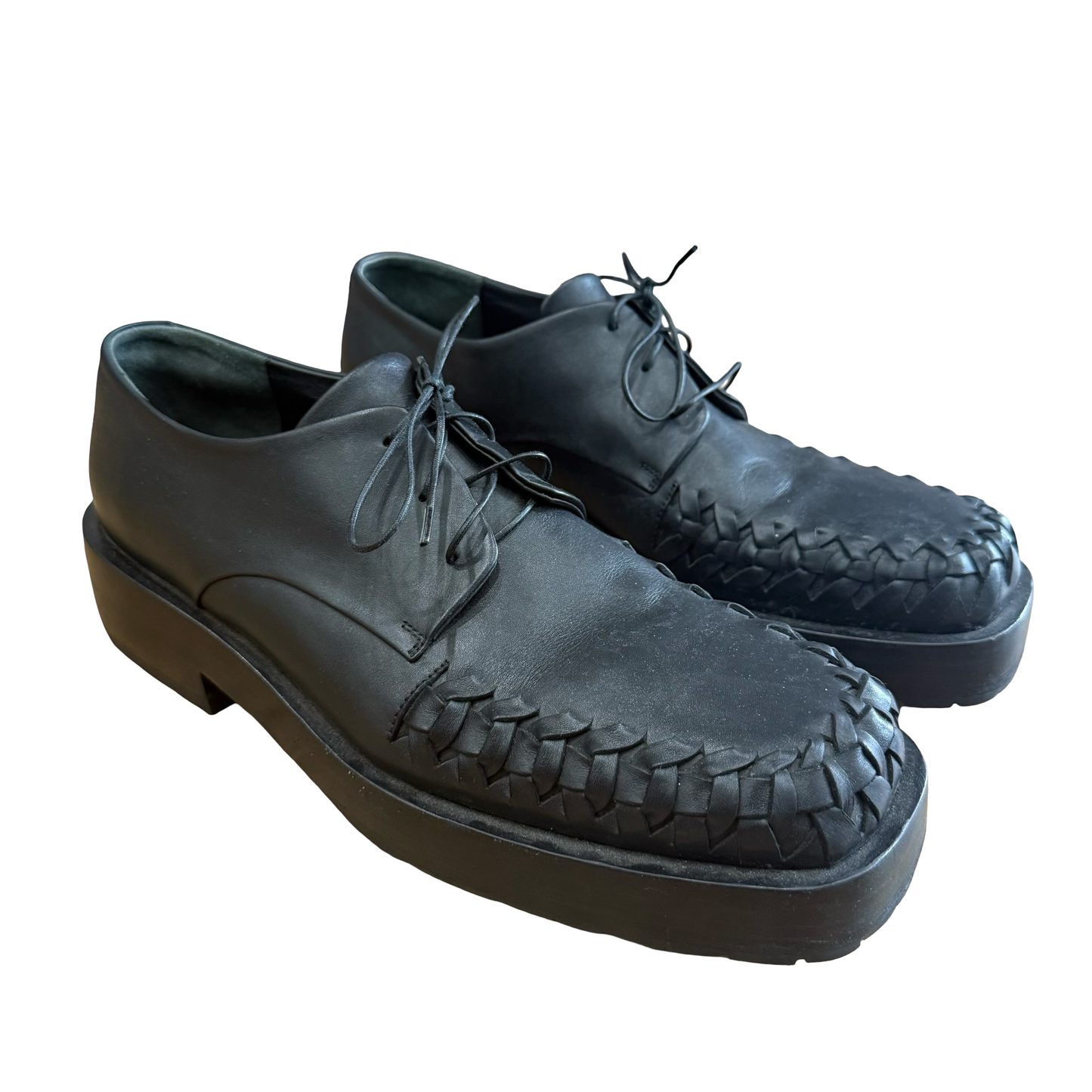 Jil Sander Woven Leather Derby SZ 42