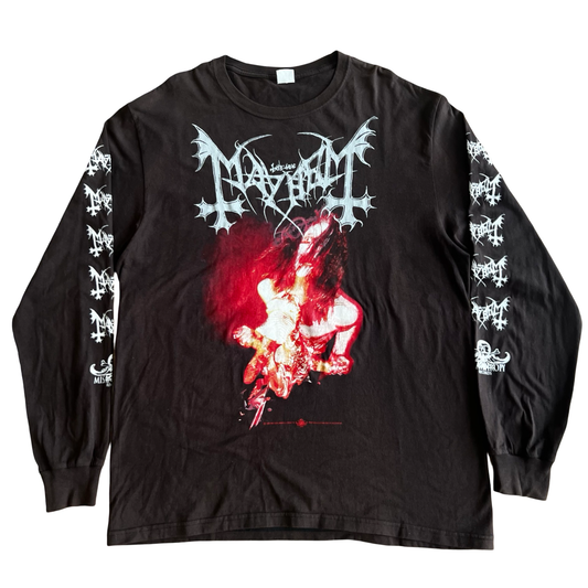 Vintage 1998 Mayhem Tour Dead Photo Long Sleeve T-Shirt SZ XL