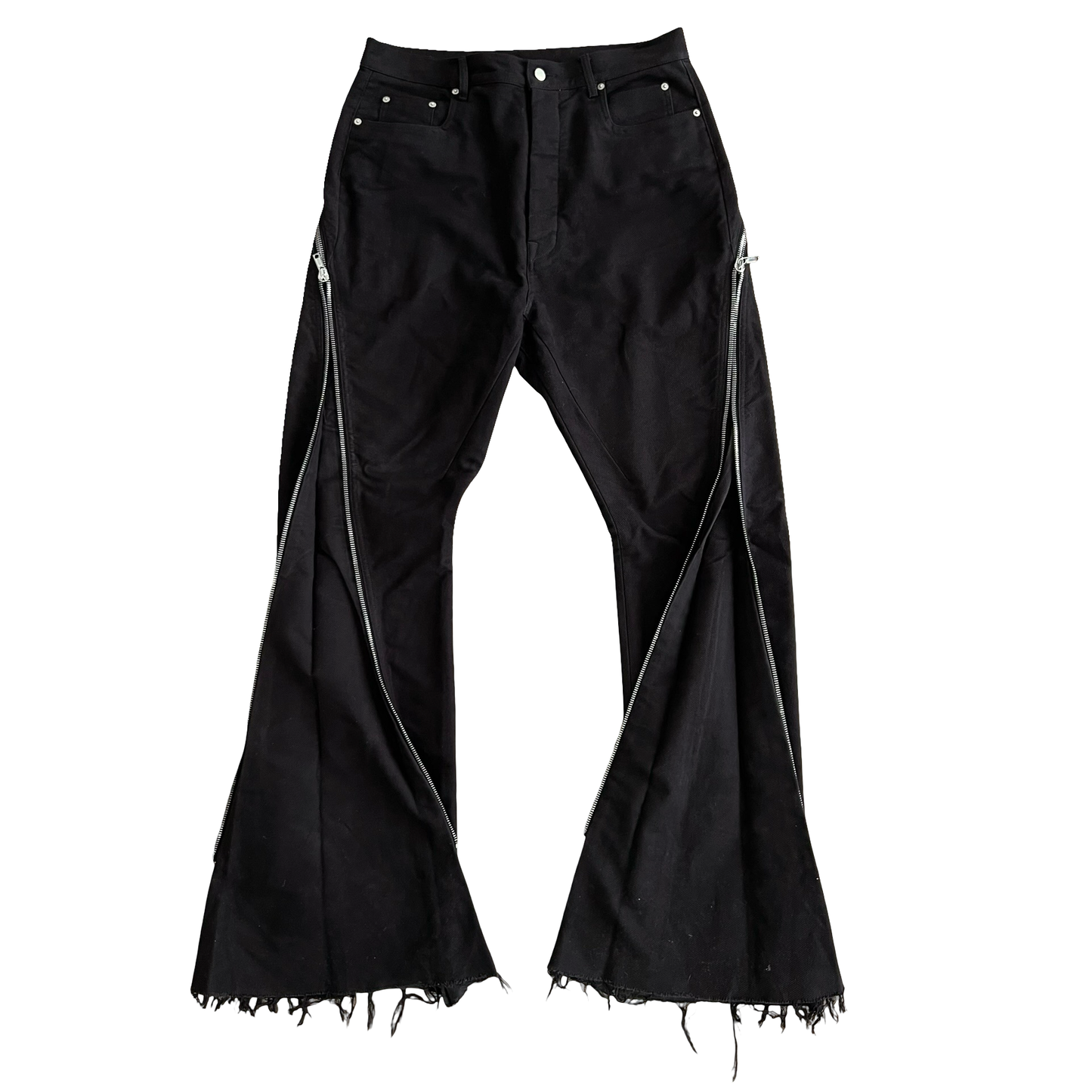 Rick Owens Banana Bolan Triple Black Denim SZ 33