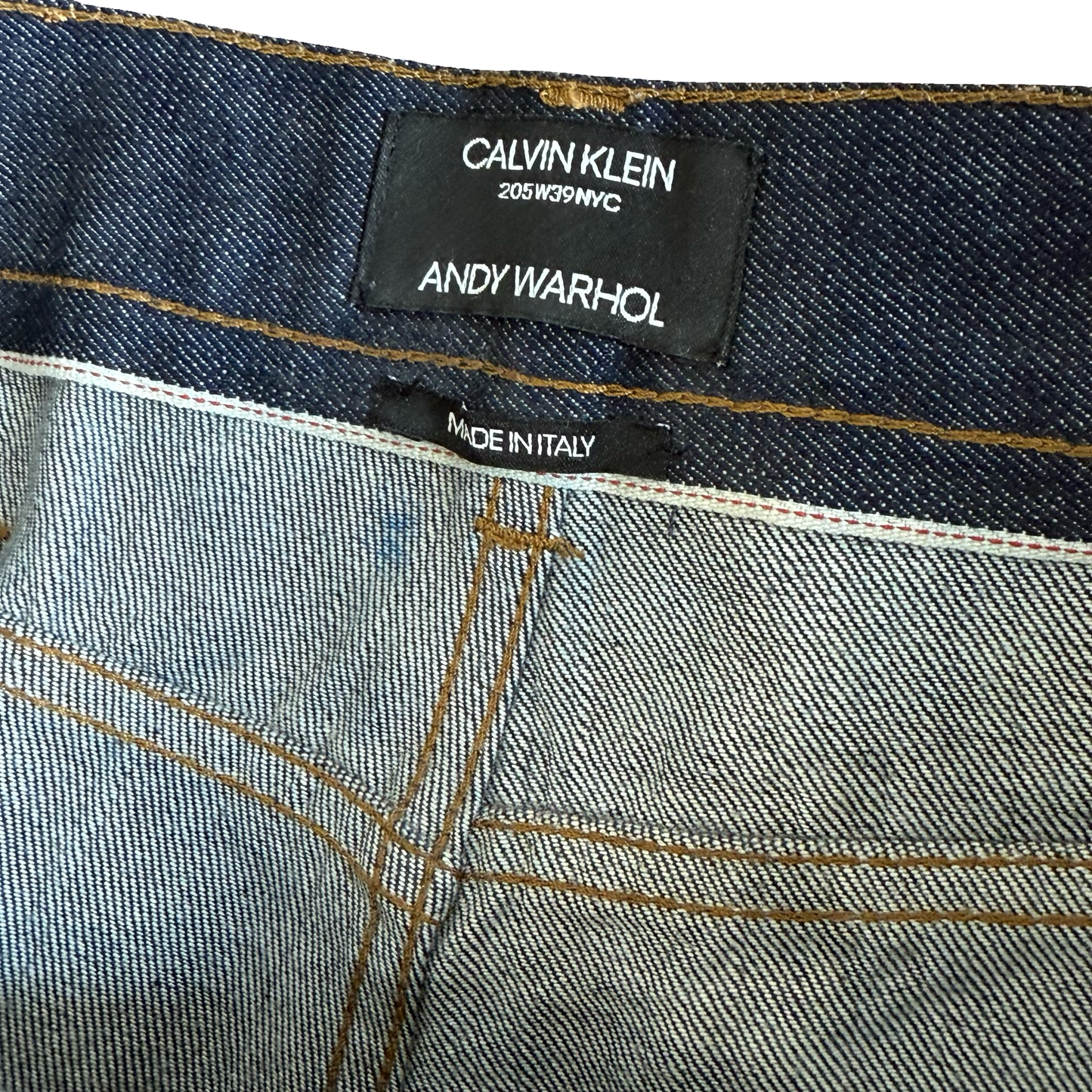 Calvin Klein x Andy Warhol Painted Raw Denim SZ 36