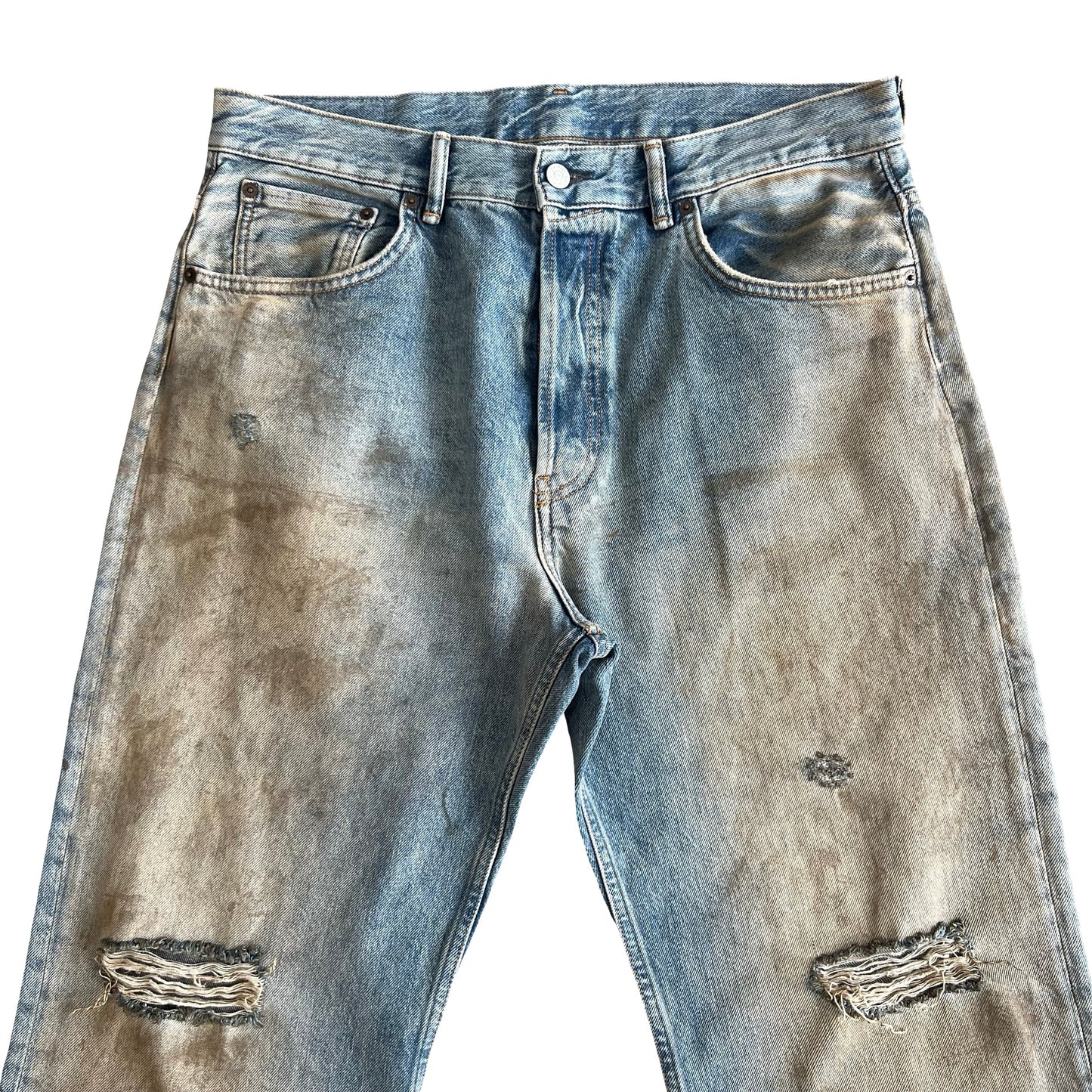 Acne Studios 2021 Distressed Mudwash Denim SZ 34