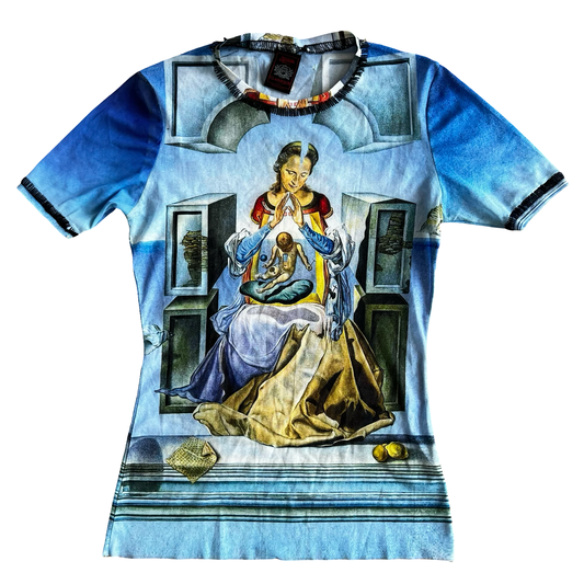 Jean Paul Gaultier’ ‘Surrealist Artwork’ Mesh Top